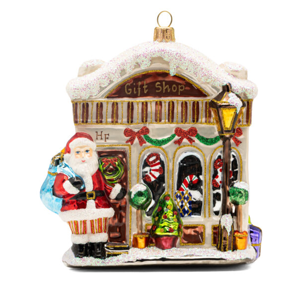 HF527CL MIKOŁAJ PRZY SKLEPIE Z PREZENTAMI